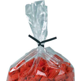 Plastic Twist Ties, 9"L x 5/32"W, Black, 2000/Pack