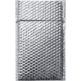 Cool Shield Thermal Bubble Mailers, 6-1/2"W x 10-1/2"L, Silver, 100/Pack
