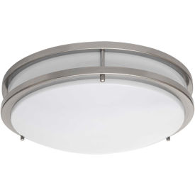 LED Ceiling Fixture, 35W, 4000 CCT, 2900 Lumens, 82 CRI, Nickel