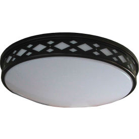 LED-JR003DB 17" LED Diamond Ceiling Lattice, 35W, 4000 CCT, 2900 Lumen, 82 CRI, Bronze