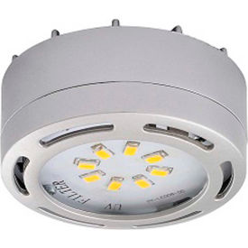 LED Puck Light, 4W, 3000 CCT, 360 Lumens, 82 CRI, Nickel