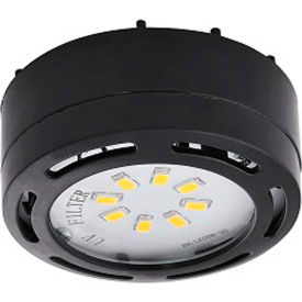 LED Puck Light, 3- 4W, 3000 CCT, 1080 Lums, 82 CRI, Black, 3 light kit