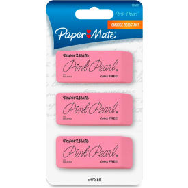 Pearl Eraser, Medium, 3 Pack, Pink