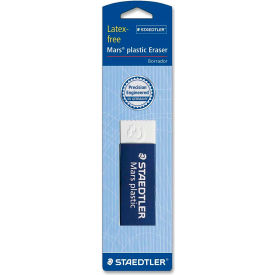 Plastic Eraser - Latex-free with Sleeve - 2-1/2"x7/8"x1/2" - White - 20 Pack