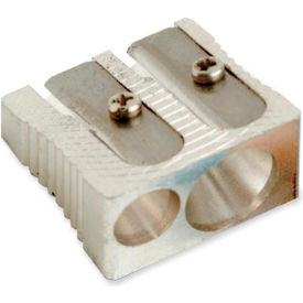 Dual Sharpener, 1", Metal, Silver