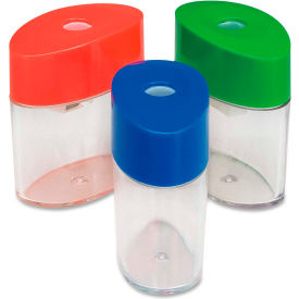 Plastic Sharpener, Oval, 2-1/8", Assorted