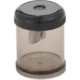 Integra Pencil Sharpener, Single Hole, Plastic, 1-7/8", Smoke/Black