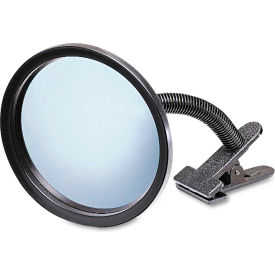 Portable Plexiglas Convex Mirror, Indoor, 7" Dia., 160° Viewing Angle