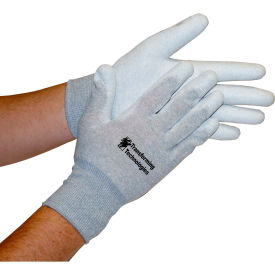 ESD Inspection Gloves, Palm Coated, Large, 12 Pairs