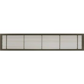 4" x 48" Solid Aluminum Fixed Bar Supply/Return Air Vent Grille, Antique Bronze