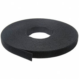 One-Wrap Hook & Loop Tape Fasteners Black 1/2" x 75'