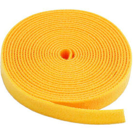One-Wrap Hook & Loop Tape Fasteners Yellow 1/2" x 75'