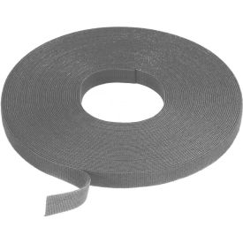 One-Wrap Hook & Loop Tape Fasteners Light Gray 1" x 75'