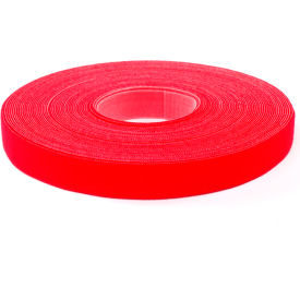 One-Wrap Hook & Loop Tape Fasteners Red 3/8" x 75'