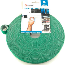 One-Wrap Hook & Loop Tape Fasteners Green 3/8" x 75'