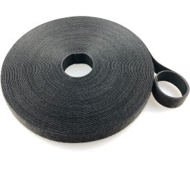 One-Wrap UL Rated Fire Retardant Hook & Loop Tape Fasteners Black 1" x 75'