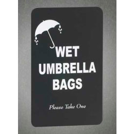 Wet Umbrella Bag Holder Sign Panel
