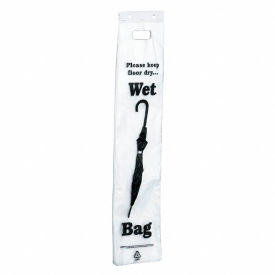 Wet Umbrella Holder Poly Bag, 7"W x 31"L, 3 Mil, 100/Pack