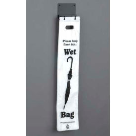 Wall Mount Wet Umbrella Bag Holder, Satin Black