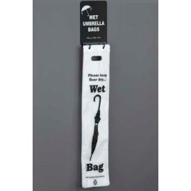 Wall Mount Wet Umbrella Bag Holder W/ Sign Mount, Satin Black