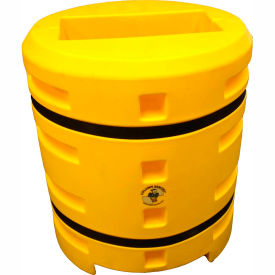 Column Protector, 12"x 24" Rectangle Opening, 38" O.D. x 42"H, Yellow
