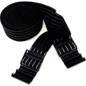 Black Reflective Strap with Strap Lock Buckle, 100"L x 2"W, Set of 2