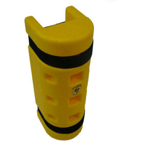Rack Protector, 4-3/4" x 3" Opening, 18"H, Yellow