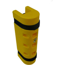 Rack Protector, 3-1/4" x 3" Opening, 18"H, Yellow