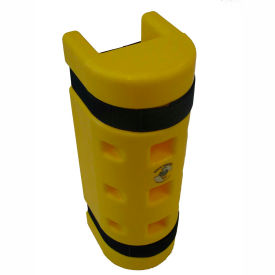 Rack Protector, 3-1/2" x 3" Opening, 18"H, Yellow