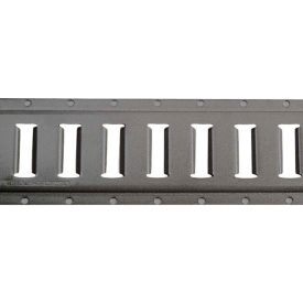 Steel Horizontal Flanged Track 43002 - 10' Gray Powder Coat