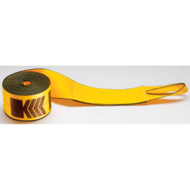 Winch Strap with Loop - 30' x 4" Gold
