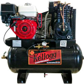 12HP Gas Comp, 30 Gal, 175 PSI, 27.9 CFM, Honda Elec Start