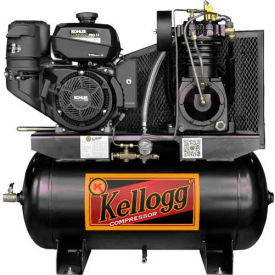 HD30GK14E-335, 14HP, Gas Comp, 30 Gal, 175 PSI, 27.9 CFM, Kohler, Electric Start