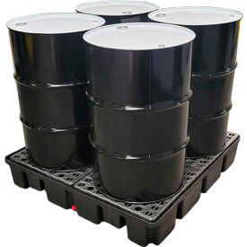 Black Diamond 4 Drum Spillpallet - Eco Solutions - 2000 Lb. Cap.
