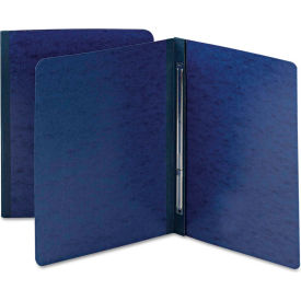 Side Opening Pressboard Report Cover, Prong Fastener, Letter, Dark Blue