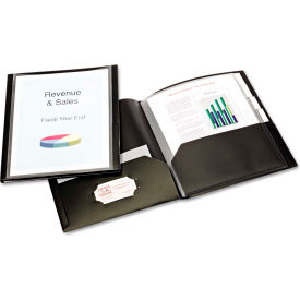 ReportPro 10-Pocket Project Organizer, Letter, Black