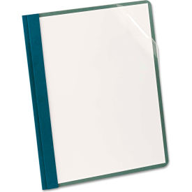 Recycled Clear Front Report Covers, Letter Size, Blue, 25/Box