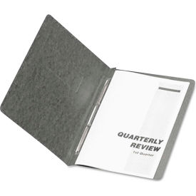 PressGuard Coated Report Cover, Prong Clip, Letter, 3" Capacity, Black