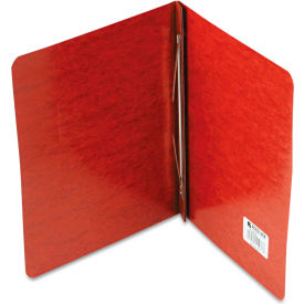 Pressboard Report Cover, Prong Clip, Letter Size, 3" Capacity, Red