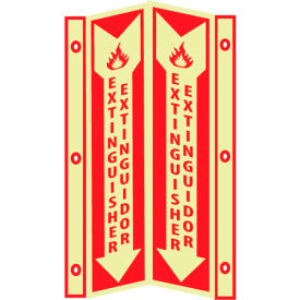 3D Glow Sign Acrylic - 3D Fire Extinguisher Bilingual