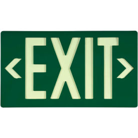 Exit Sign- Green Single Face