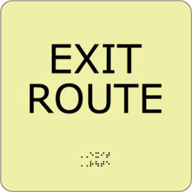 Exit Route Glow Braille