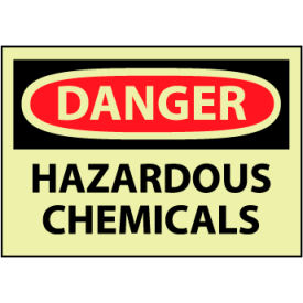 Glow Danger Rigid Plastic - Hazardous Chemicals