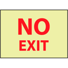 Glow Sign Vinyl 10x14 - No Exit