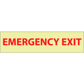 Glow Sign Rigid Plastic - Emergency Exit