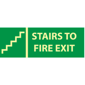 Glow Sign Vinyl - Stairs To Exit