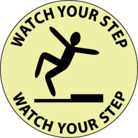 Glow Floor Sign - Watch Your Step