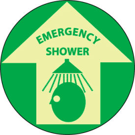 Glow Floor Sign - Emergency Shower