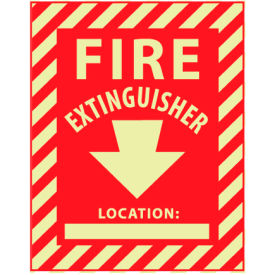 Glow Sign Vinyl - Fire Extinguisher Location