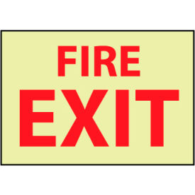 Glow Sign Rigid Plastic - Fire Exit